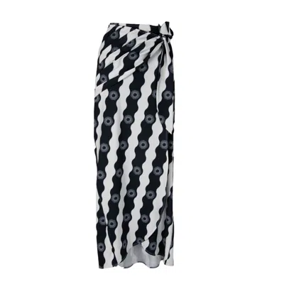 Yola Neme Women's Black / White Gaviota Skirt In Black/white
