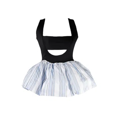 Yola Neme Women's Black / White Rania Top In Black/white