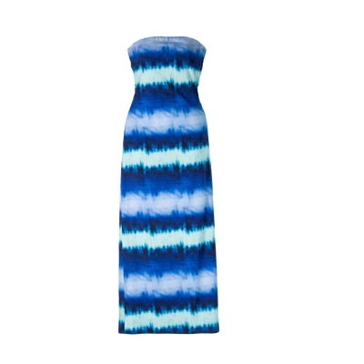 Yola Neme Women's Blue Mar Midi Dress