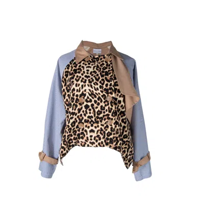Yola Neme Women's Brown / Blue Calixta Jacket In Brown/blue