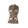 Yola Neme Women's Brown Fauna Top In Brown