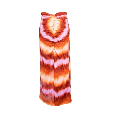 Yola Neme Women's Brown / Yellow / Orange Marcelina Skirt In Brown/yellow/orange