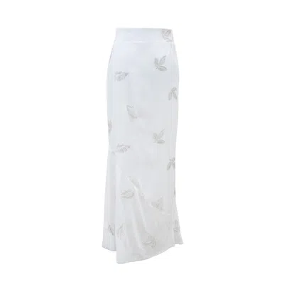 Yola Neme Women's White Caribeña Skirt