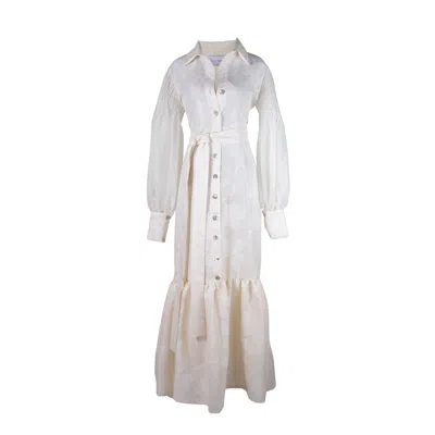 Yola Neme Women's White Pastora Long Dress