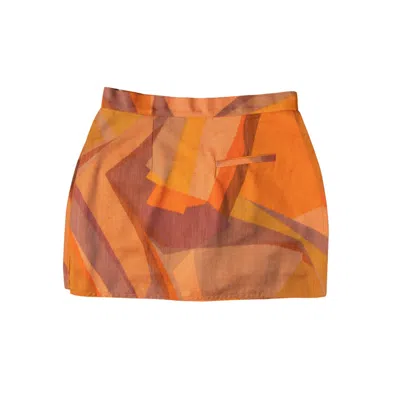 Yola Neme Women's Yellow / Orange Amelia Skirt In Yellow/orange