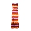 Yola Neme Women's Yellow / Orange / Pink Alina Midi Dress In Yellow/orange/pink