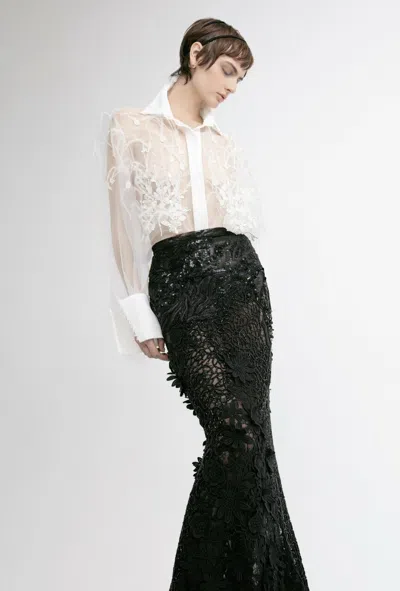 Yolancris Long Sleeve Blouse With Skirt