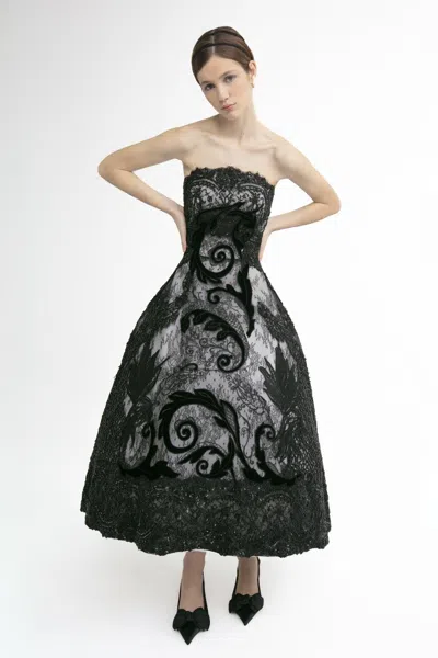 Yolancris Strapless Midi Dress