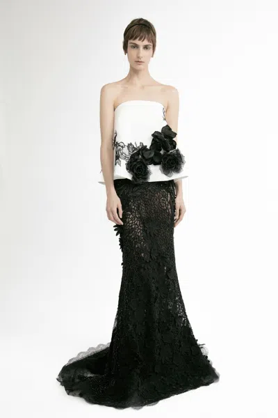 Yolancris Strapless Top With Slim Skirt