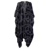 Yomisma Women's Gold / Black Sonoran Zip Kaftan In Justine In Black