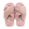 Yomisma Women's Pink / Purple Faux Fur Slippers - Global Recycled Standard Certified "worthy + Beautiful" Em In Pink/purple