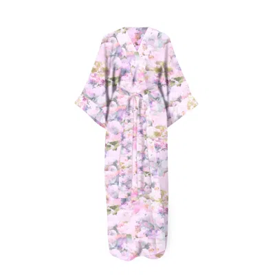 Yomisma Women's Purple / Pink Pink Poppy Eco Luxe Robe