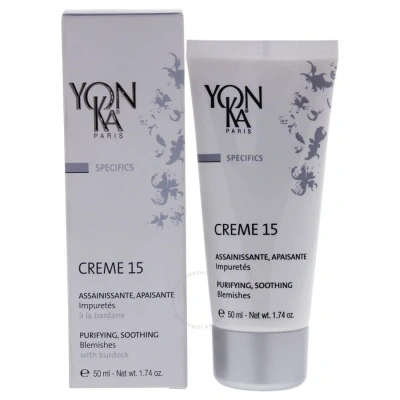 Yonka Creme 15 Purifying And Soothing Blemishes By  For Unisex - 1.74 oz Treatment In White