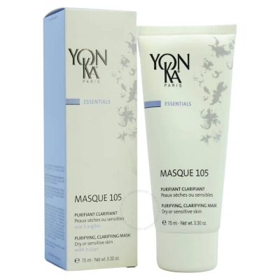 Yonka Masque 105 Purifying Clarifying Mask - Dry Or Sensitive Skin By  For Unisex - 3.3 oz Mask In White