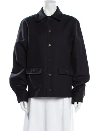 Pre-owned Yony Bomber Jacket In Blue