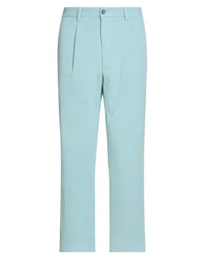 Yoon Man Pants Sky Blue Size 36 Cotton, Elastane
