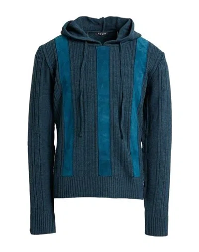 Yoon Man Sweater Deep Jade Size 40 Acrylic, Virgin Wool In Blue