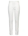 Yoon Woman Pants White Size 4 Cotton, Elastane