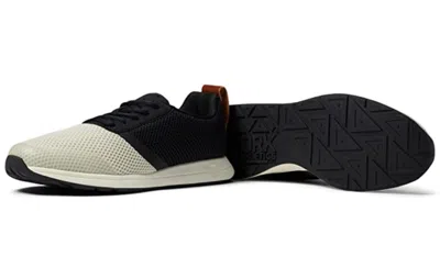 York Athletics Mfg. The Henry Sneaker Mens Ivory Black Running Shoes Hawk2028 In Multi