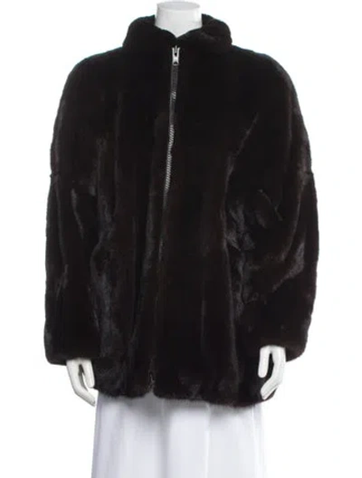 Pre-owned York Furrier Mink Fur Jacket In Black