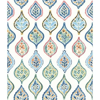 York Wallcoverings 33" L X 20.5" W Smooth Wallpaper Roll In Multi