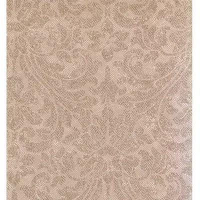 York Wallcoverings American Herringbone 27' X 27" Damask 3d Embossed Wallpaper In Cream,beige
