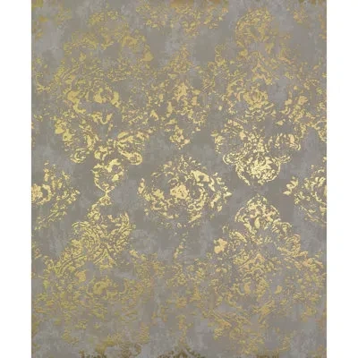 York Wallcoverings Antonia Vella Modern Metals Stargazer 32.8' L X 20.8" W Metallic Wallpaper Roll In Gold