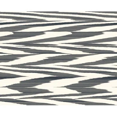 York Wallcoverings Flamed Zig Zag Black Peel And Stick Wallpaper In Gray