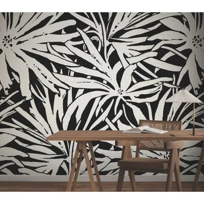 York Wallcoverings Floral Canopy Mural In Black