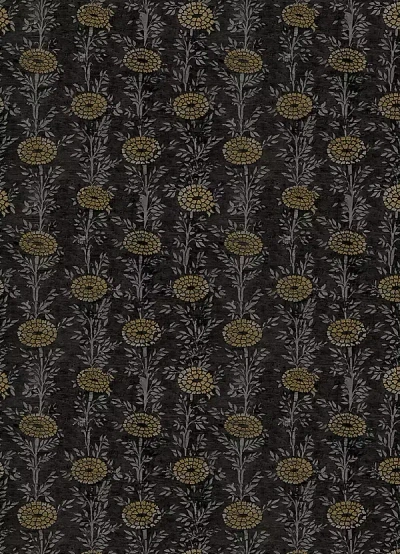 York Wallcoverings French Marigold Textured Floral Wallpaper