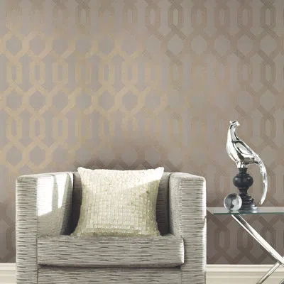 York Wallcoverings Mid Century 33' L X 21" W Wallpaper Roll In Brown