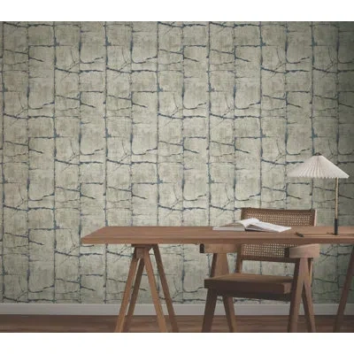 York Wallcoverings Mojave Gold Wallpaper In Gray