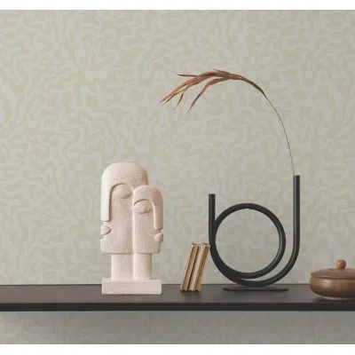 York Wallcoverings Nebulous Cloud Wallpaper In Brown