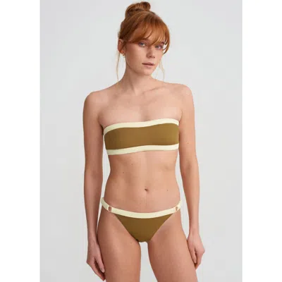 Yorstruly Women's Baguette Bikini Bottom - Olive In Green
