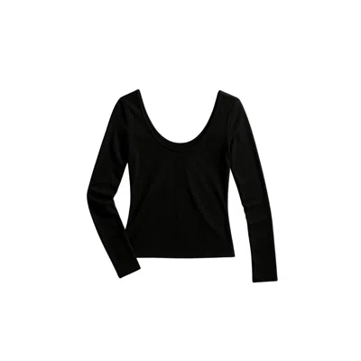 Yorstruly Women's Black Ballet Top - Charcoal In Multi