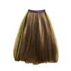 Yorstruly Women's Black / Brown / Green Cloud Baloon Skirt - Espresso Martini In Multi