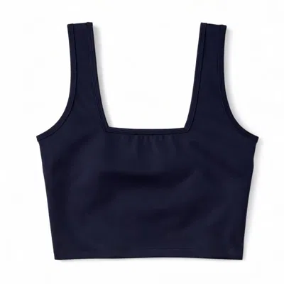 Yorstruly Women's Blue Box Long Bra - Sweet Navy
