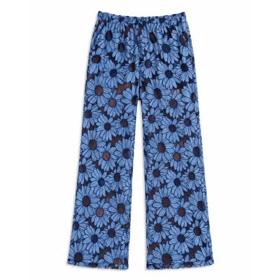 Yorstruly Women's Blue Daisy Pants - İndigo