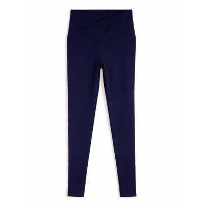 Yorstruly Women's Blue Riser Legging - Sweet Navy