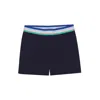 Shop Yorstruly Women's Blue Spin Shorts - Navy