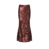 Yorstruly Women's Brown Disco Skirt - Chocolate Sequinned In Brown