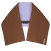 Yorstruly Women's Brown / Pink / Purple Tokyo Shawl - Flat White - Inside Lilac - Reversible In Brown/pink/purple