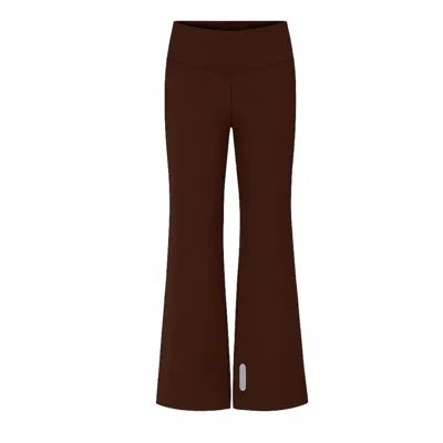Yorstruly Women's Brown Twist Flare Pants - Espresso Martini / Regular