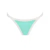 Yorstruly Women's Double Dip Bikini Bottom - Nile Green In Green