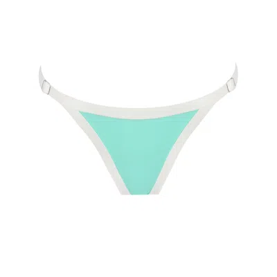 Yorstruly Women's Double Dip Bikini Bottom - Nile Green