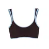 Yorstruly Women's Duet Surf Bikini Top - Dark Chocolate Brown In Brown