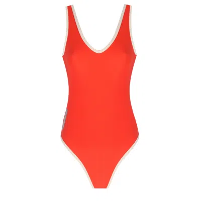 Yorstruly Women's Flashback Swimsuit - One Piece - Red