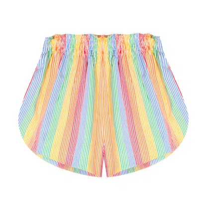 Yorstruly Women's Freedom Shorts - Rainbow In Animal Print