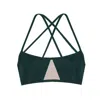 Yorstruly Women's Green Micra Bikini Top - Jungle In Green
