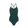 Shop Yorstruly Women's Green Racer Swimsuit - Jungle